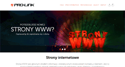 Desktop Screenshot of pro-link.pl